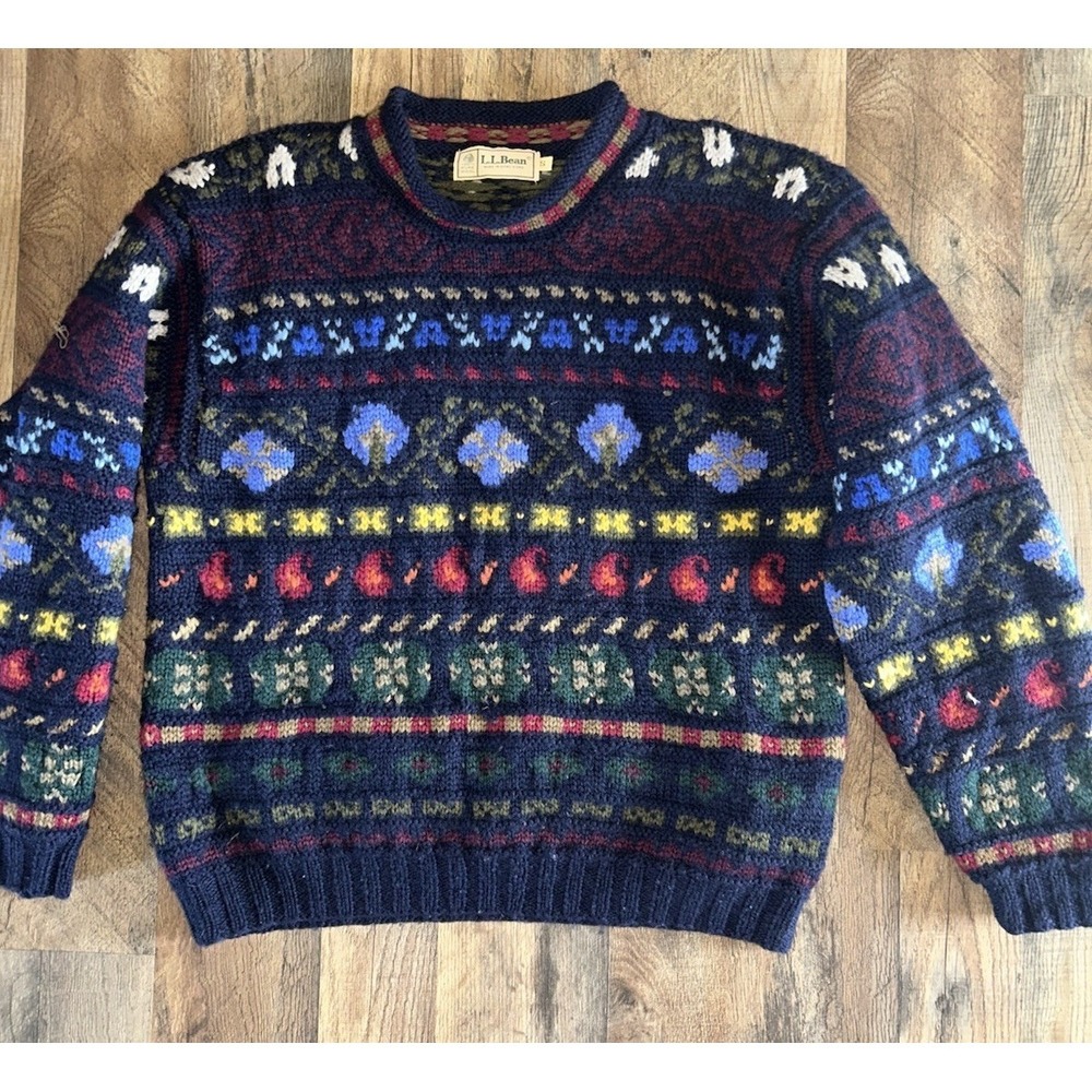 Vintage LL BEAN SWEATER SMALL WOMENS Pullover